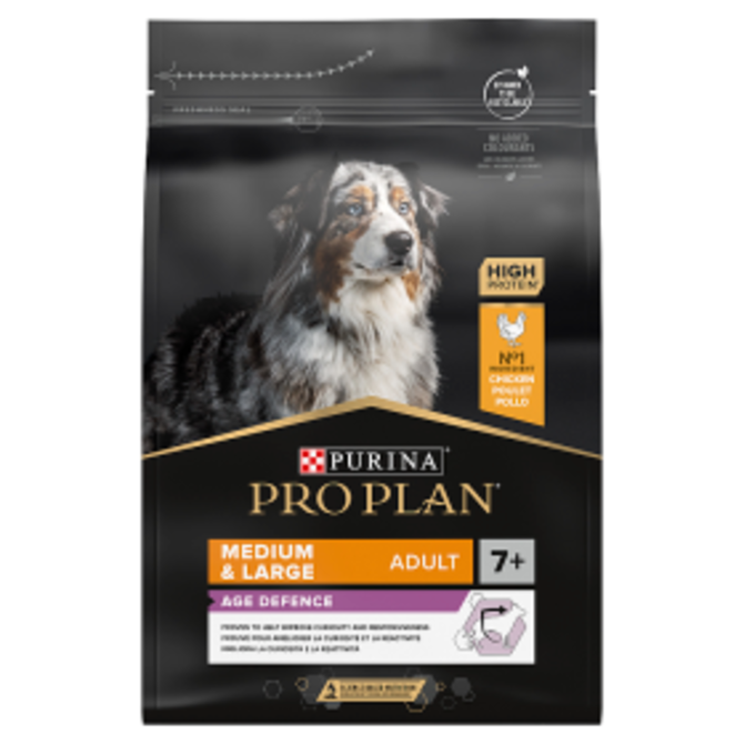 PRO PLAN MEDIUM & LARGE ADULT 7+ AGE DEFENCE kuře 3kg