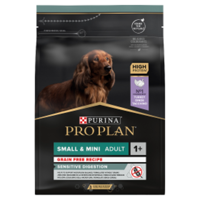 PRO PLAN SMALL & MINI ADULT SENSITIVE DIGESTION Grain Free krůta 2,5kg