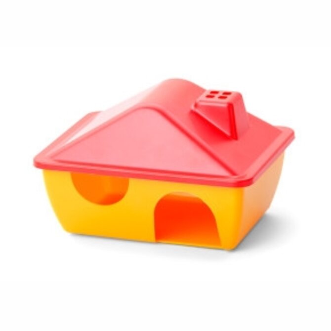 Plastový domek pro hlodavce, 15×11×9 cm