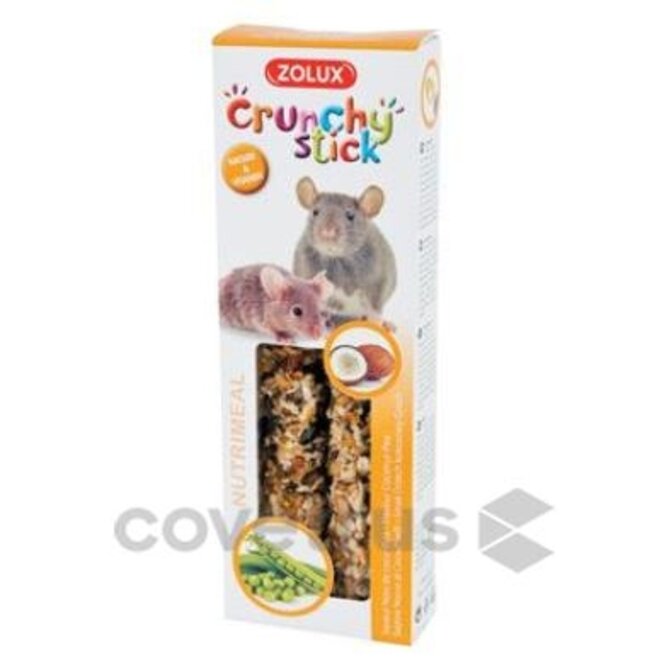 Pochoutka CRUNCHY STICK kokos/hrách pro myši Zolux