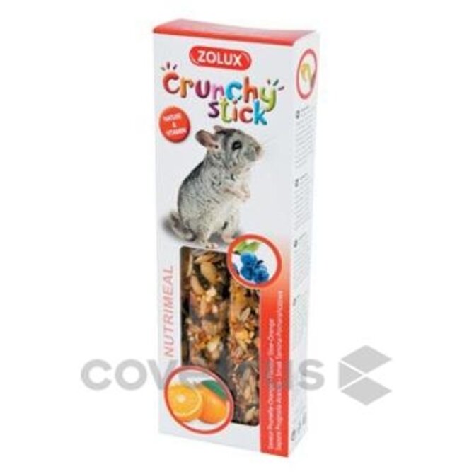 Pochoutka CRUNCHY STICK trnka/pom pro činčily Zolux