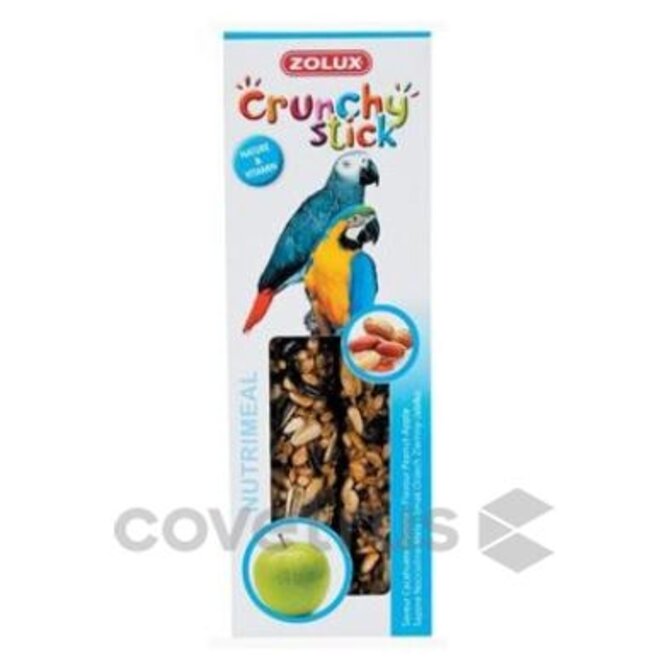 Crunchy Stick Parrot Buráky/Jablko 2ks Zolux