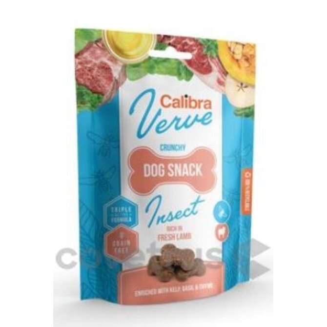 Calibra Dog Verve Crunchy Snack Insect&Fresh Lamb 150g