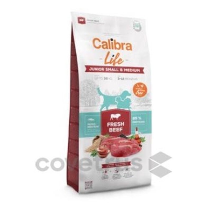 Calibra Dog Life Junior Small&Medium Fresh Beef 12kg