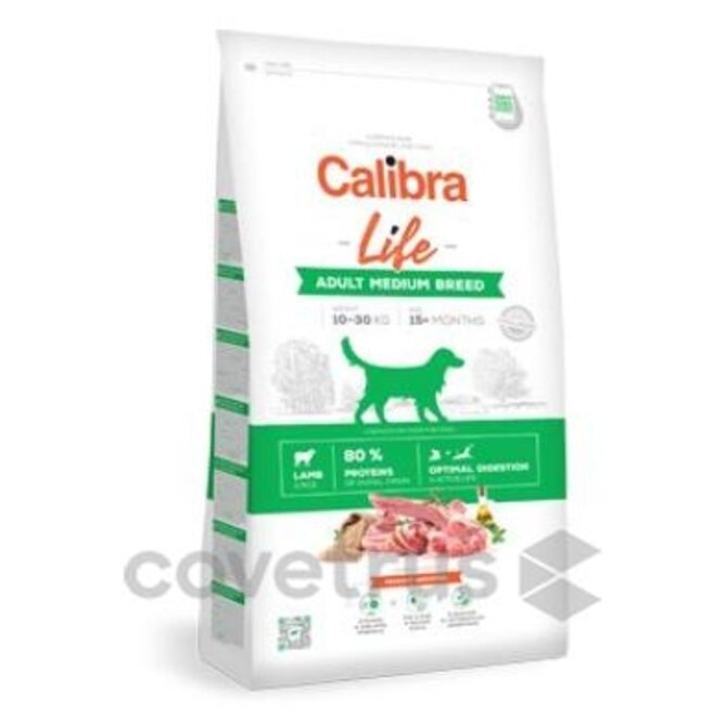 Calibra Dog Life Adult Medium Breed Lamb 12kg