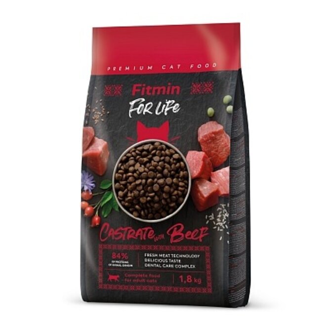 Fitmin cat For Life Castrate Beef 1,8 kg