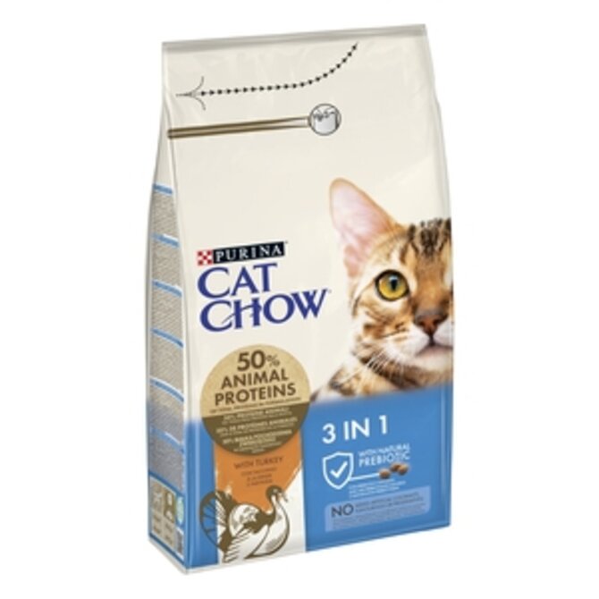 CAT CHOW SPECIAL CARE 3 IN 1 s krůtou 1,5 kg