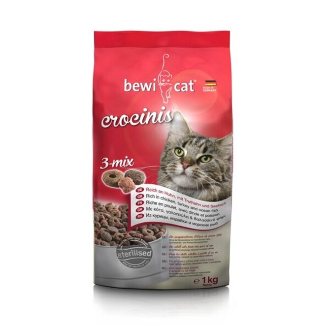 Bewi Cat Crocinis 3-mix 1kg