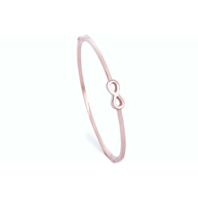 Bangles.cz Náramek chirurgická ocel Infinity rose gold růžové zlato, chirurgická ocel