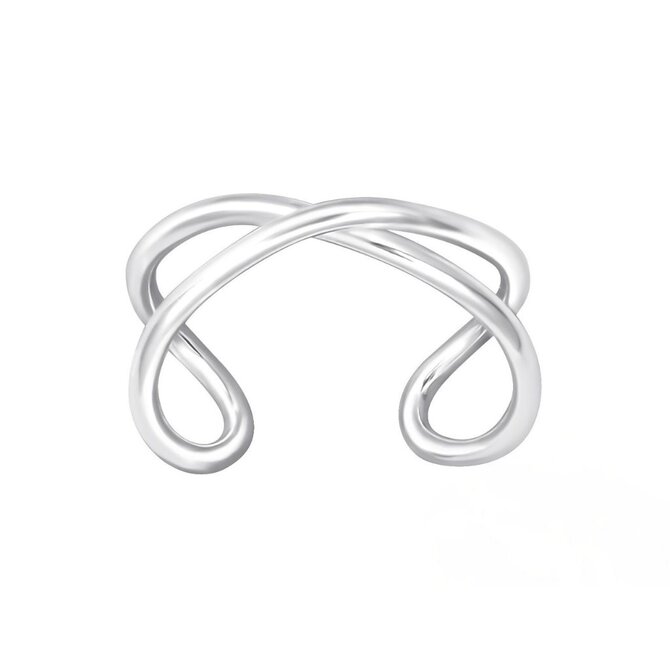 Bangles.cz Záušnice Infinity stříbro 925 2152 stříbrná, stříbro