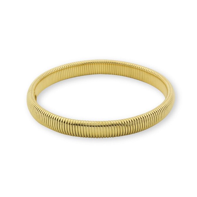 Náramek chirurgická ocel Flex Gold 594 zlatá, nerezová ocel