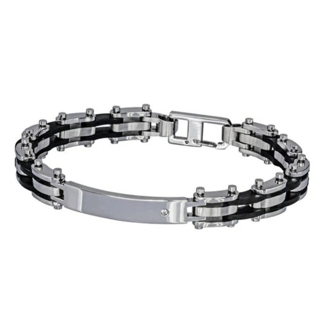 Pánský náramek Chain chirurgická ocel 2685 černá, chirurgická ocel