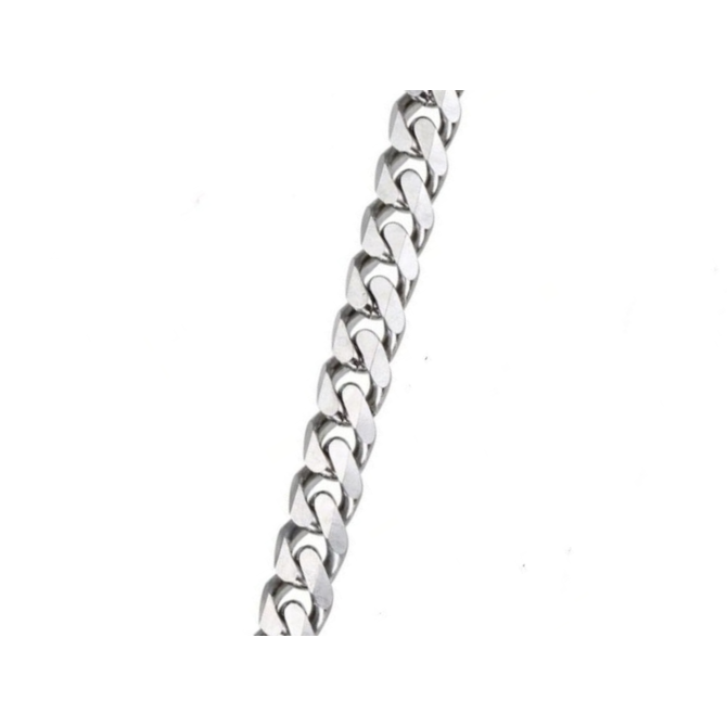 Pánský řetízek chirurgická ocel plochý 55 cm x 0,45 cm 2661 stříbrná, chirurgická ocel