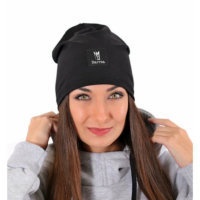 Dámský kulich Barrsa Beanie Black Černá, universal, Bavlna