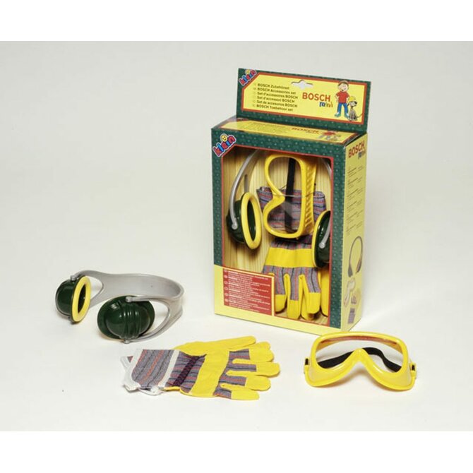 Bosch set - sluchátka,rukavice,brýle