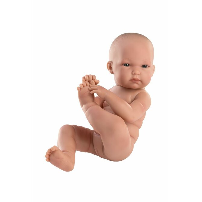 Llorens  NEW BORN HOLČIČKA - realistická panenka miminko s celovinylovým tělem - 35 cm