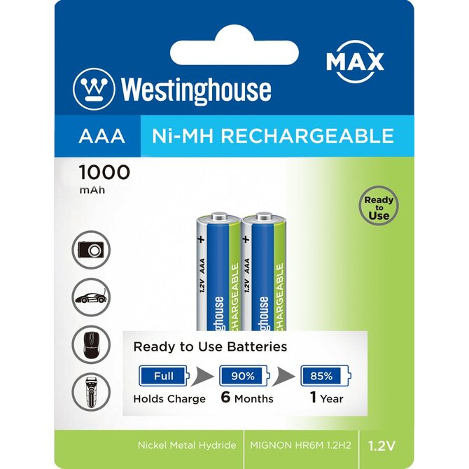 Baterie Westinghouse MAX AAA 1000mAh 2ks