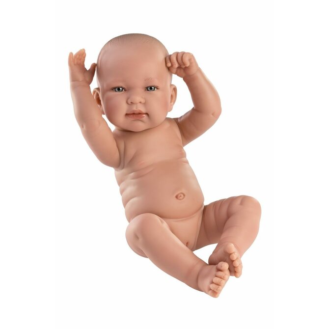 Llorens  NEW BORN HOLČIČKA - realistická panenka miminko s celovinylovým tělem - 40 cm
