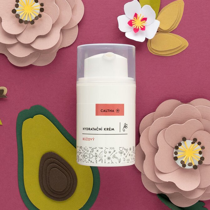 Hydratační pleťový krém RŮŽOVÝ - 50 ml