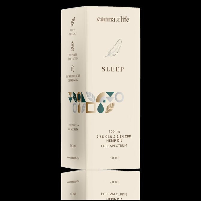 Cannaxlife CBN 2,5 % &amp; CBD 2,5 % Sleep (Spánek) 500 mg