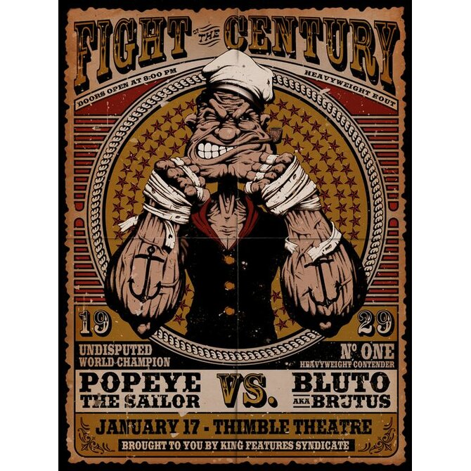 Plechová cedule Fight Century Velikost: A5 (20 x 15 cm)