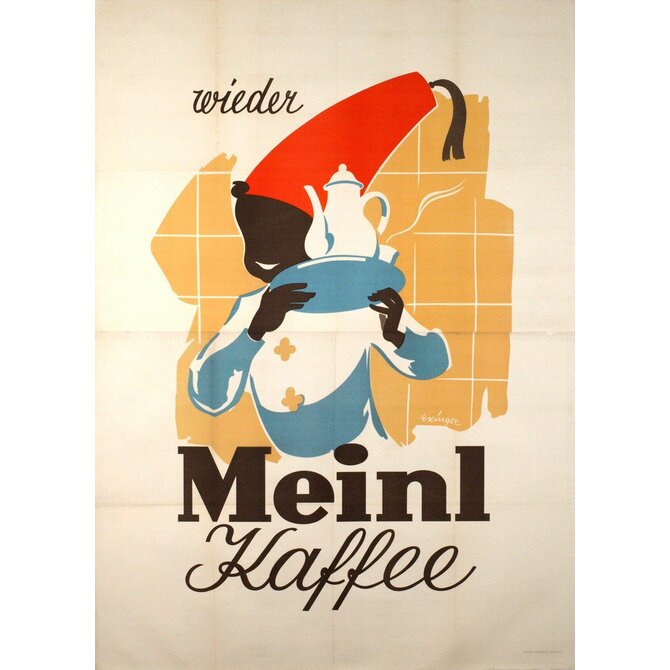 Plechová cedule Meinl Kaffee Velikost: A5 (20 x 15 cm)