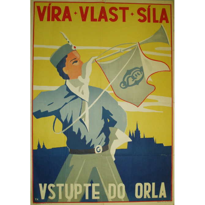 Plechová cedule Vstupte do Orla Velikost: A5 (20 x 15 cm)