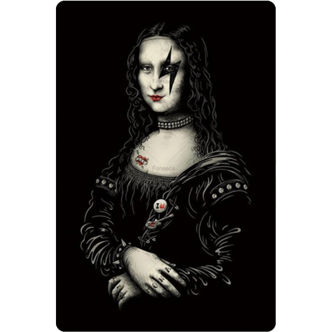 Plechová cedule Kiss Lisa Velikost: A5 (20 x 15 cm)