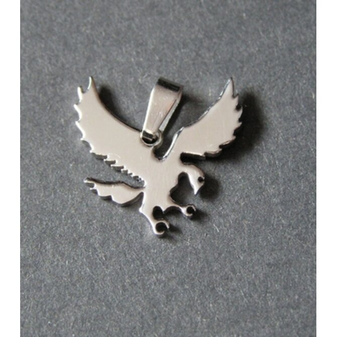 Ocelový pták - ocelový přívěsek / přívěsek z oceli