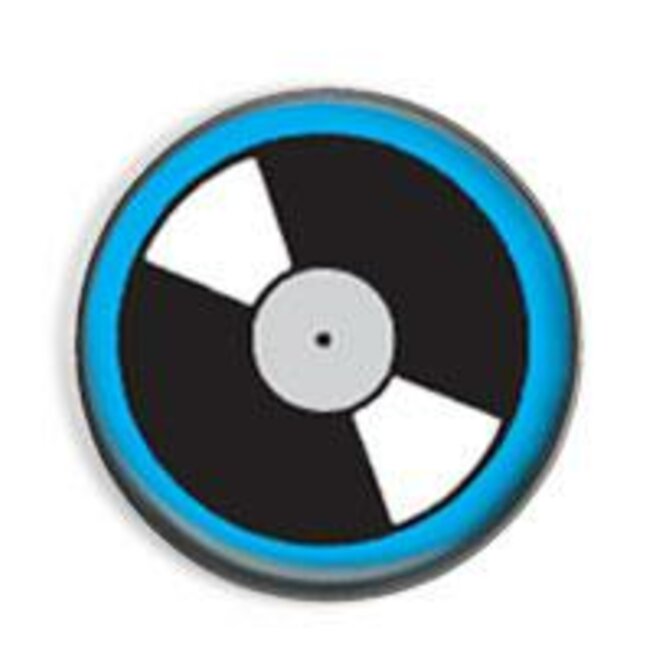 Vinyl (blue) - button