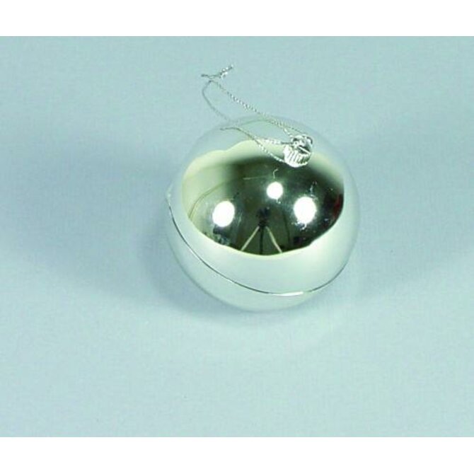 Stříbrná vánoční kulička - krabička na šperky