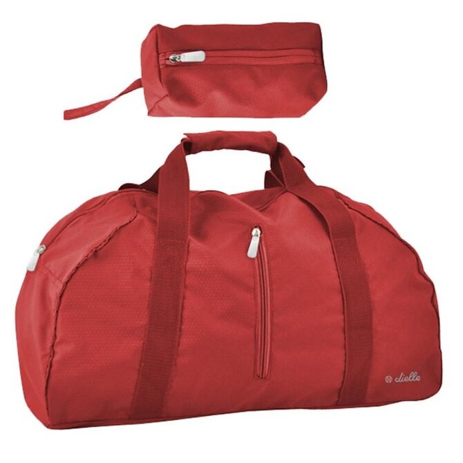 Skládací cestovní taška Dielle Lybra červená, Textil