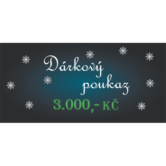 Dárková poukázka 3000