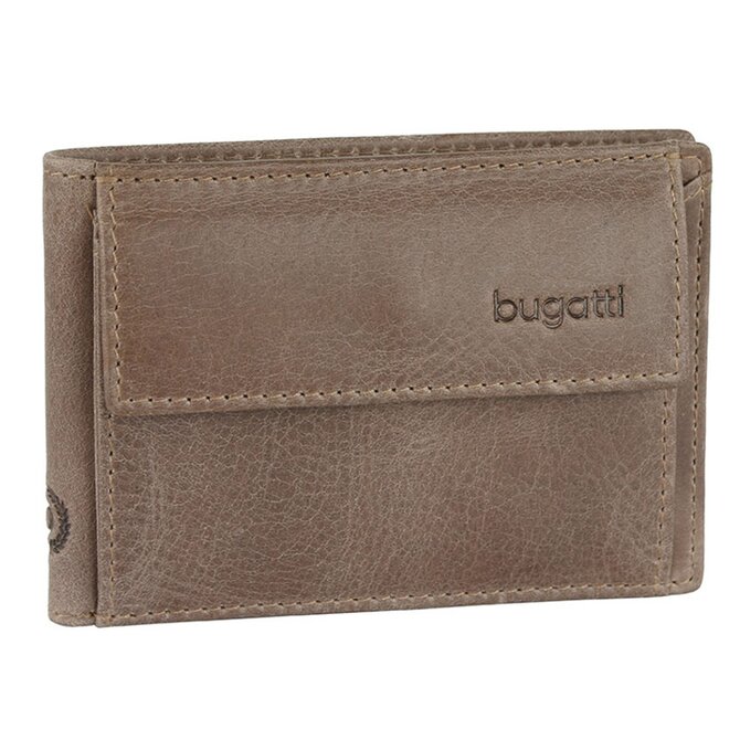 Pánská peněženka Bugatti Volo mini hnědá, Kůže