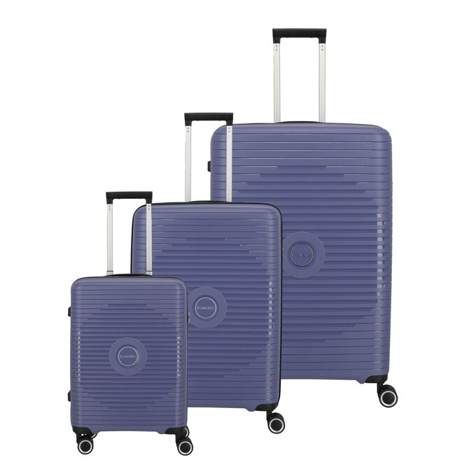 Cestovní kufry set 3ks Travelite Orbita S,M,L fialová, Polypropylen