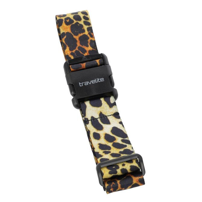 Popruh Travelite Print béžová, Textil