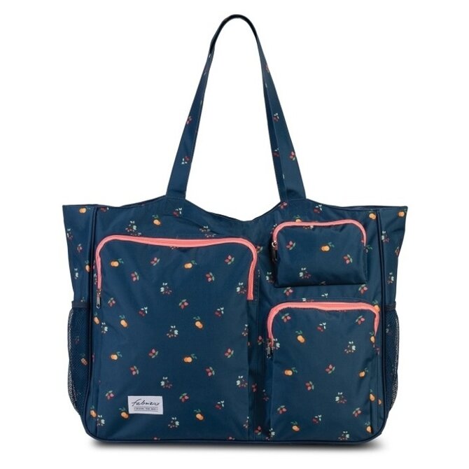 Plážová taška Fabrizio XXL 3 Pockets modrá, Textil