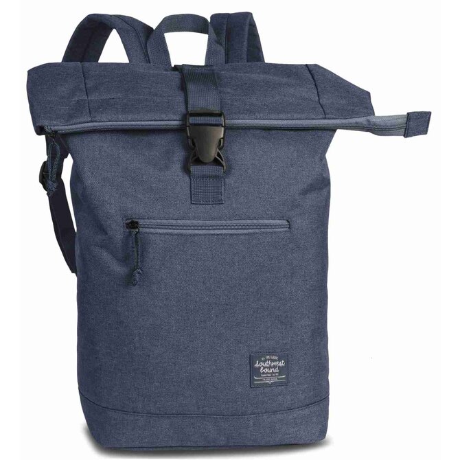 Fabrizio Batoh Southwest Bound roll zip modrá, Textil