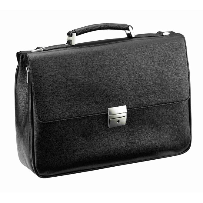 Aktovka d&n Basic Laptop černá, Polyuretan