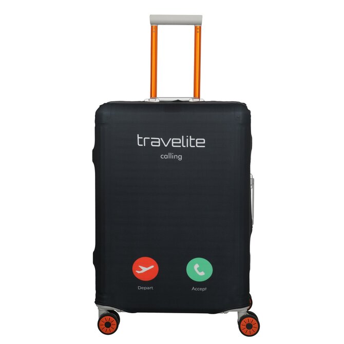 Obal na kufr Travelite M calling černá, Textil