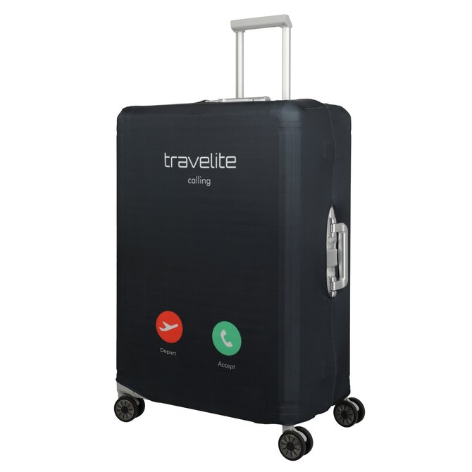 Obal na kufr Travelite L calling černá, Textil