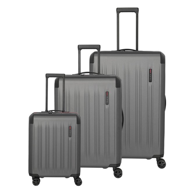 Cestovní kufry set 3ks Travelite Dynamiic S,M,L antracitová, ABS