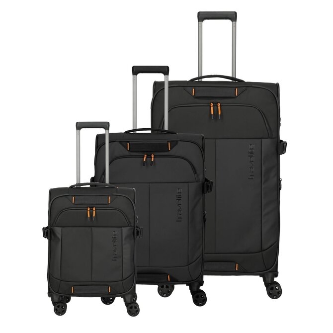 Cestovní set 3ks Travelite Briize S,M,L černá, Textil