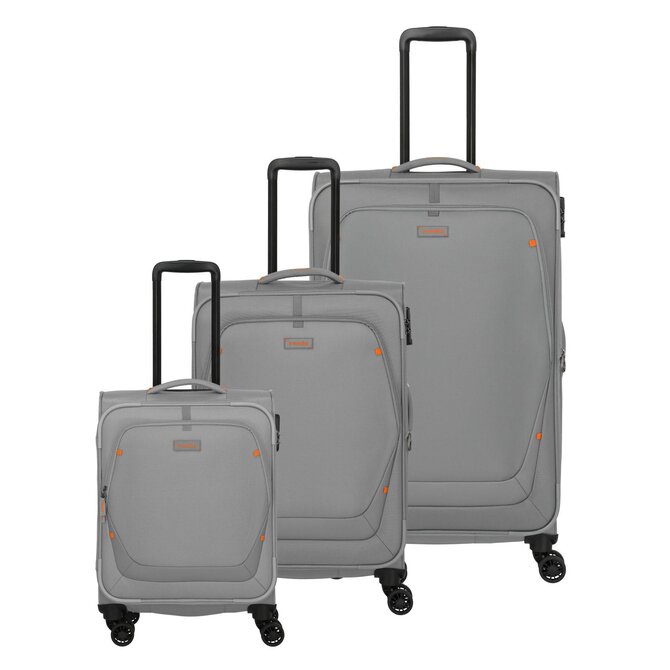 Cestovní kufry set 3ks Travelite Umbria S,M,L šedá, Textil