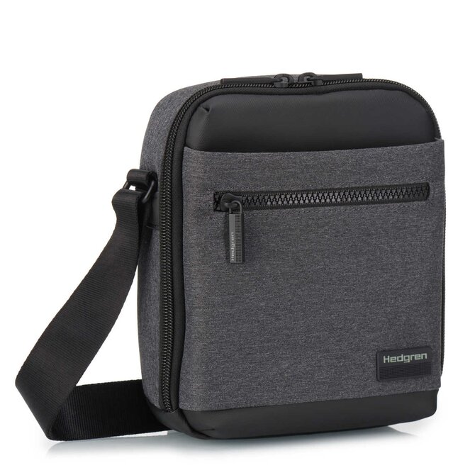 Taška cross Hedgren Next Vertical S šedá, Textil