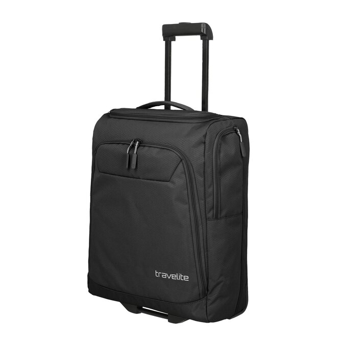 Cestovní taška na kolečkách Travelite Kick off S černá, Textil