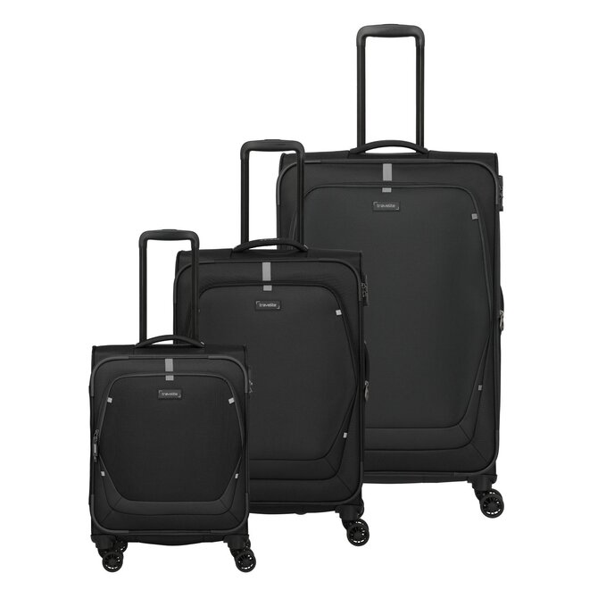 Cestovní kufry set 3ks Travelite Umbria S,M,L černá, Textil