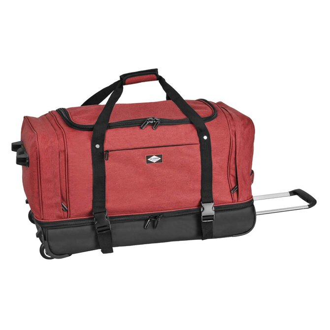 Cestovní taška na kolečkách  Lee Cooper L červená, Textil