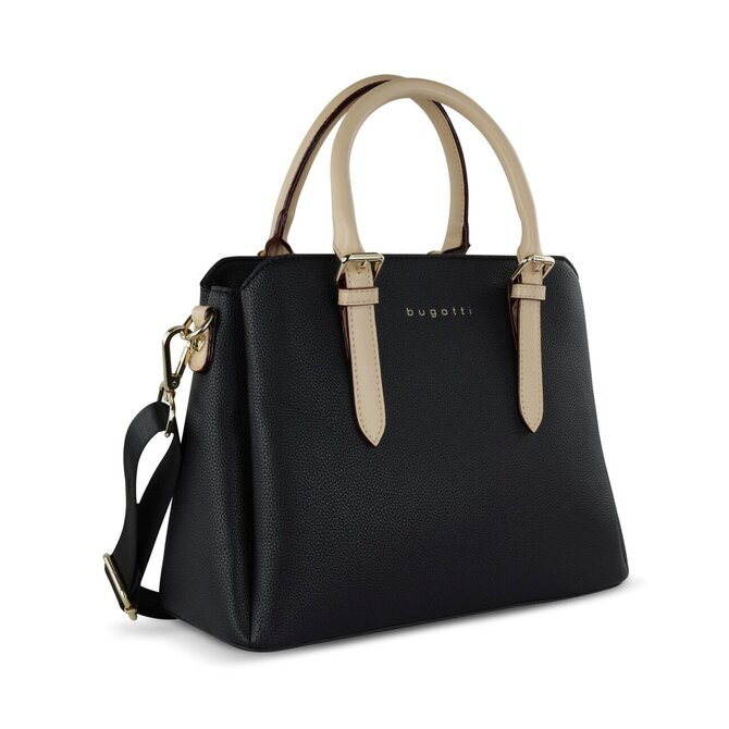 Dámská kabelka Bugatti ELLA Bowling M černá, Polyuretan