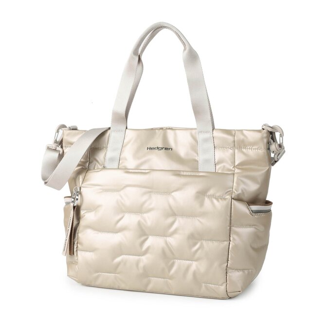Dámská taška Hedgren Cocoon Puffer béžová, Textil